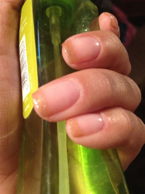 Gold glitter French tip. | Glitter french tips, Nail polish, Nails