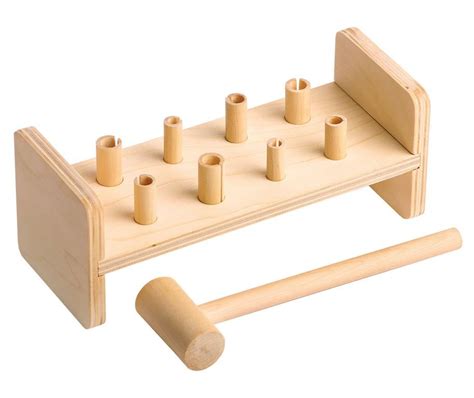 Развивающая игра из дерева Пелси "Гвозди-перевертыши" (8 гвоздиков ...