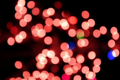 Blurred Christmas Lights Red – Photos Public Domain