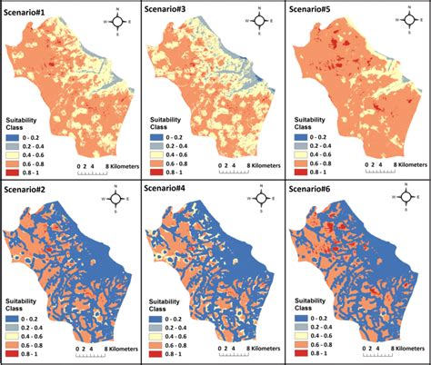 suitability map    scenarios  scientific