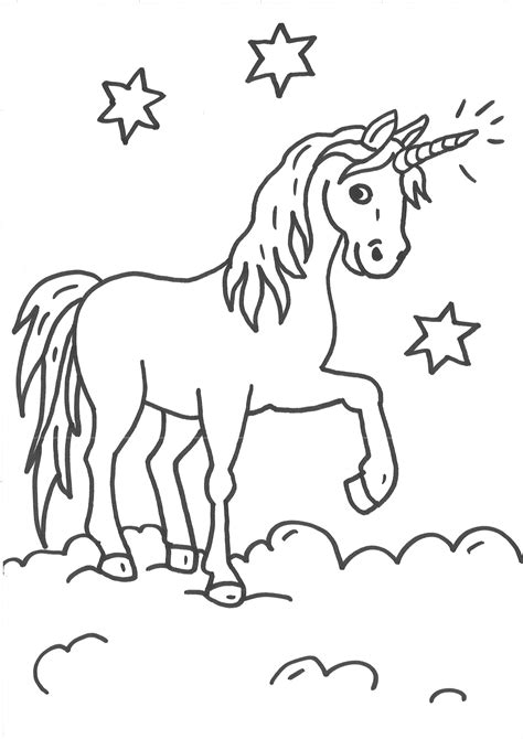 Einhorn Ausmalbild Zum Ausdrucken Ausmalbilder Pferde Pinterest