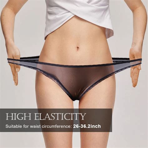 Women Mesh Sheer Thong Ultra-thin Panties See-through Underwear Knicker