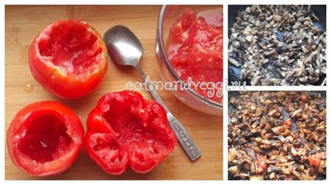 Помидоры фаршированные грибами | Вкусный и простой рецепт