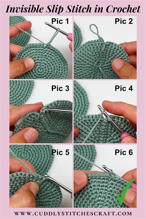 How to Crochet Invisible Slip Stitch: Invisible Crochet Seam - Cuddly