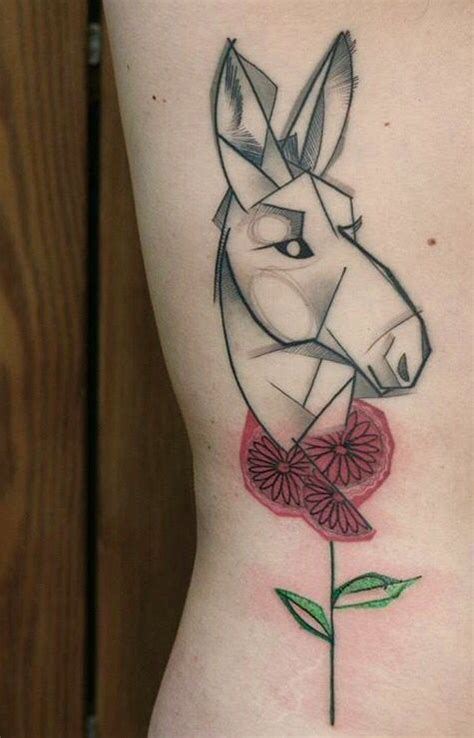 Donkey Tattoo by Wonka | Tattoos, Tattoos and piercings, Geometric tattoo