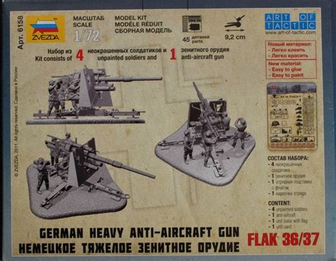 Zvezda 1/72 scale WW2 German 88mm FLAK 36/37 - WIP - Wargaming Hub
