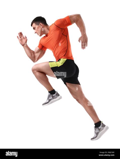 athletic running man