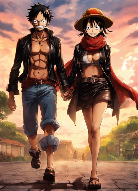 Lexica - Lady alvida from one piece wearing a black leather jacket
