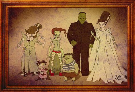 Frankenstein Y Su Familia - Frankenstein Family by Galliyoko on DeviantArt