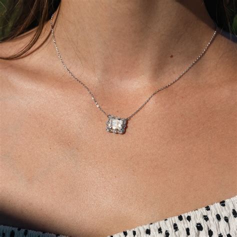 Сребърно колие лунен камък "Възмездие" – Silenti Jewelry