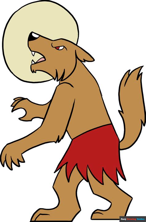 draw  werewolf  easy drawing tutorial