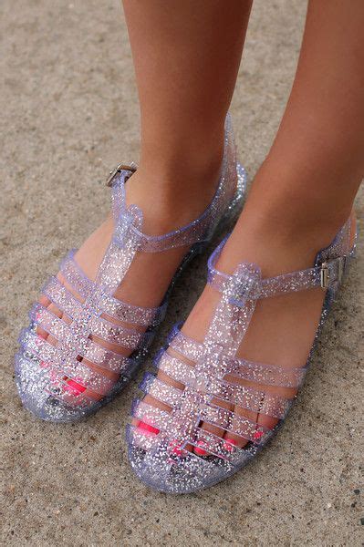 Glitter Jelly Sandals - CraftySandals.com