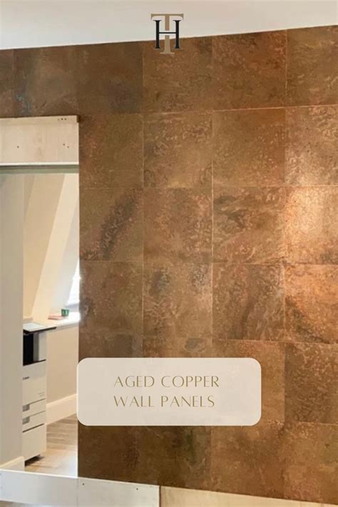 Aged Copper Wall Panels in 2023 | Copper wall tiles, Copper wall, Metal ...
