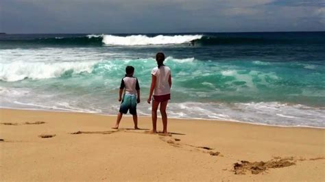 waves at Yokohama Beach - YouTube
