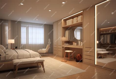 premium ai image modern interior design dressing room  luxury