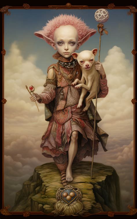 tarot card  fool vintage royalty  stock illustration