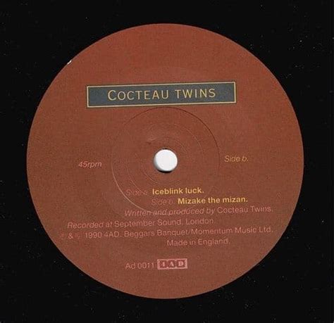 COCTEAU TWINS Iceblink Luck Vinyl Record 7 Inch 4AD 1990
