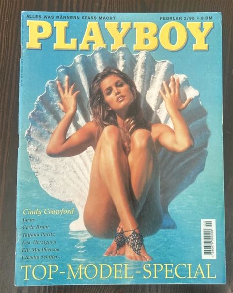 PLAYBOY DEUTSCHLAND FEBRUAR 2/1995 Top-Model Special Cindy Crawford