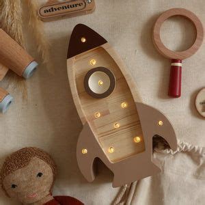 Little Lights Mini Rocket Ship Lamp | Childrens night light, Laser ...