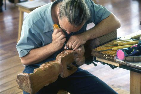 New Zealand Wood Carver Photograph by Jerry Griffin | Fine Art America