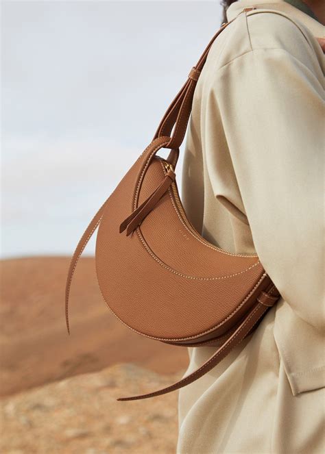 Polène | Bag - N°10 - Camel Grainé | Genuine leather bags, Bags, Leather