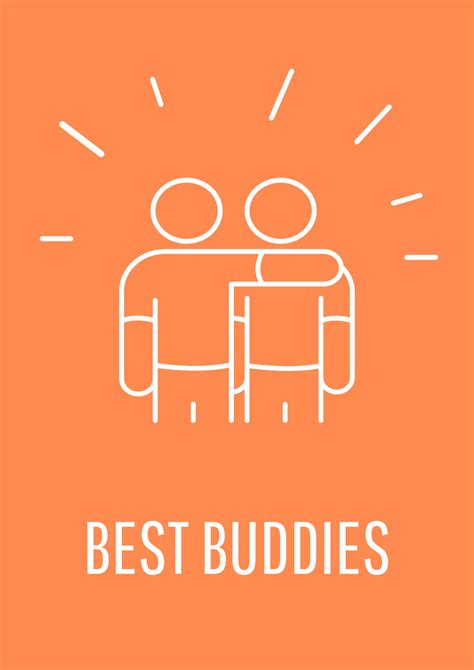 buddy postcard  linear glyph icon true friendship
