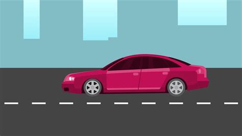 cartoon cars driving