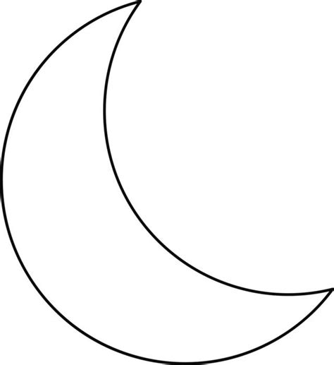moon outline vector art icons  graphics