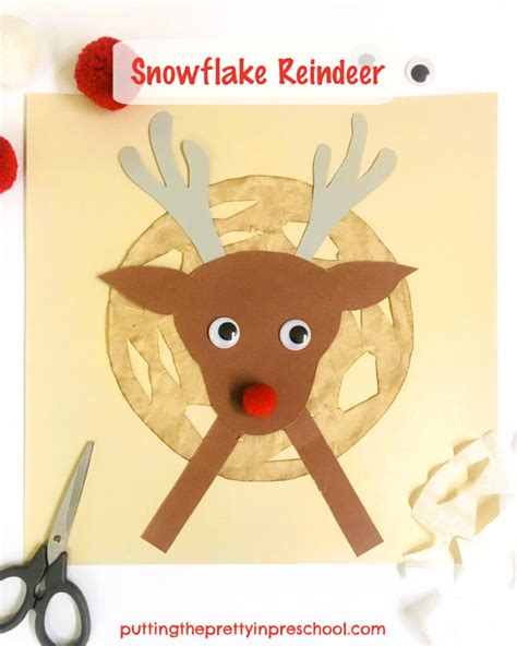 Snowflake Reindeer Craft