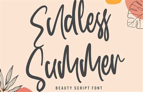 Endless Summer Font - Dfonts