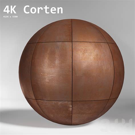 Кортеновская сталь - Металл - 3D модель