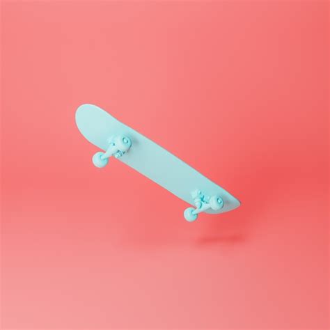 Premium Photo | Minimal skateboard