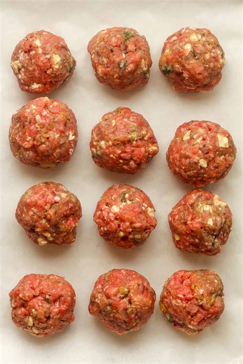 Greek Lamb Meatballs with Feta Cheese and Fresh Dill - SueBee Homemaker