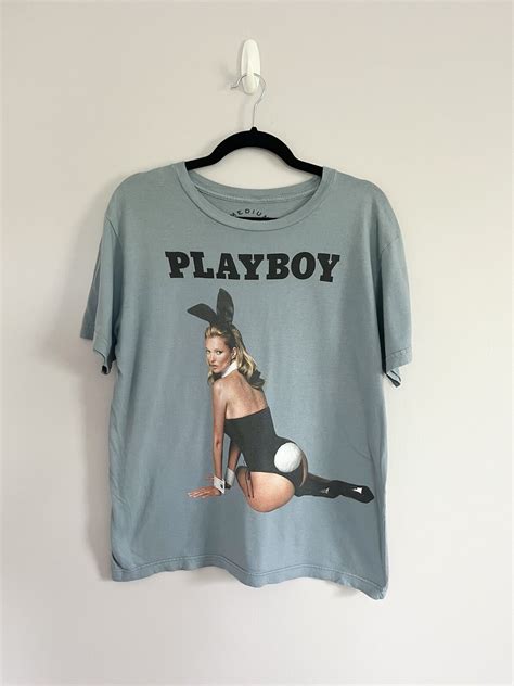 RARE Vintage Marc Jacobs Kate Moss Playboy Tee Size M - Gem