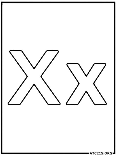 Free Printable Letter X Coloring Page - Simple Mom Project - Worksheets