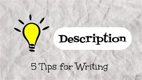 tips  writing description   bella