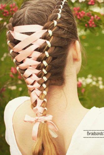 Como Fazer Trança Com Fita - Trança com Fita – 30 Inspirações Lindíssimas & Passo a Passo!