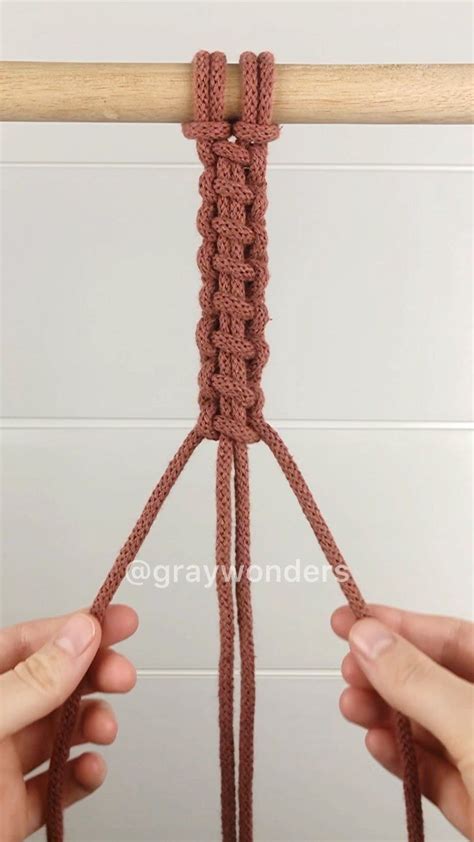 Kathy | Macrame Tutorials on Instagram: "How cool is this square knot ...