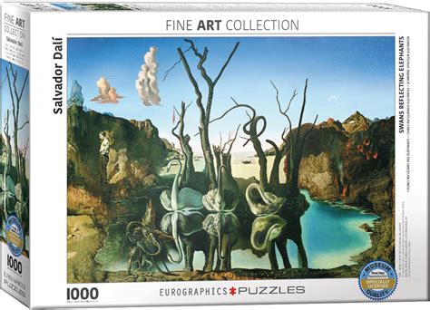Swans Reflecting Elephants-1000 piece puzzle - Athena Posters