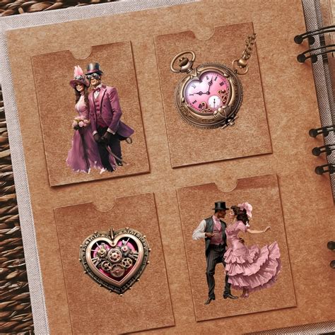 Vintage Steampunk Clip Art PNG Instant Download Printable Bundle - Etsy