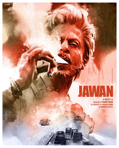 JAWAN fan art film poster on Behance