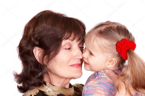 Happy family grandmother and granddaughter. — Stock Photo © poznyakov ...