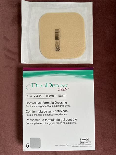 DuoDERM Control Gel Formula Dressings (CGF)- 4" x 4"- Square - bx 5 ...