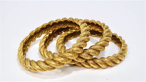 Chanel Vintage Twist Bangle Set For Sale at 1stDibs | flirtygem, the