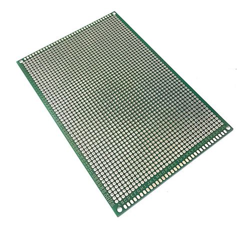 Печатная макетная плата 100 x 150 мм, двухсторонняя, с отверстиями, для ...
