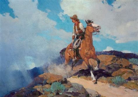 Cowboy Painting by Frank Tenney Johnson Reproduction | iPaintings.com