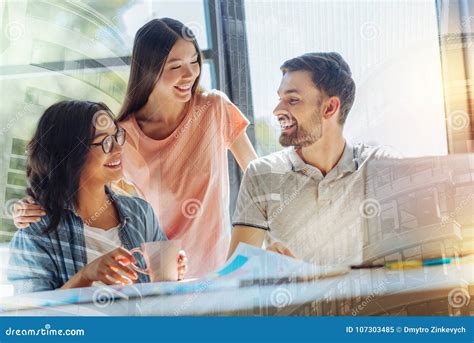 Happy Cheerful People Smiling Stock Image - Image of global, future ...