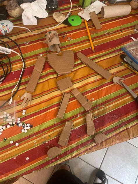 Creating a cardboard marionette puppet do it yourself puppet outta ...