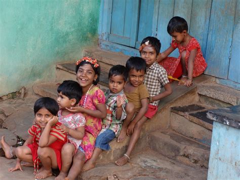 Enfants Indiens Jouant