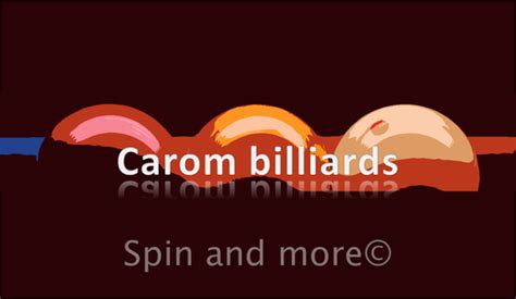 CAROM BILLIARDS - spinandmores Webseite!